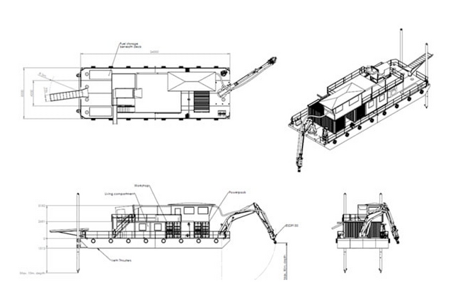 Gold Mining Dredger Design