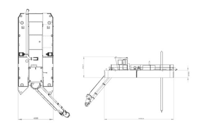 Compact Swing Cutter Dredger Design